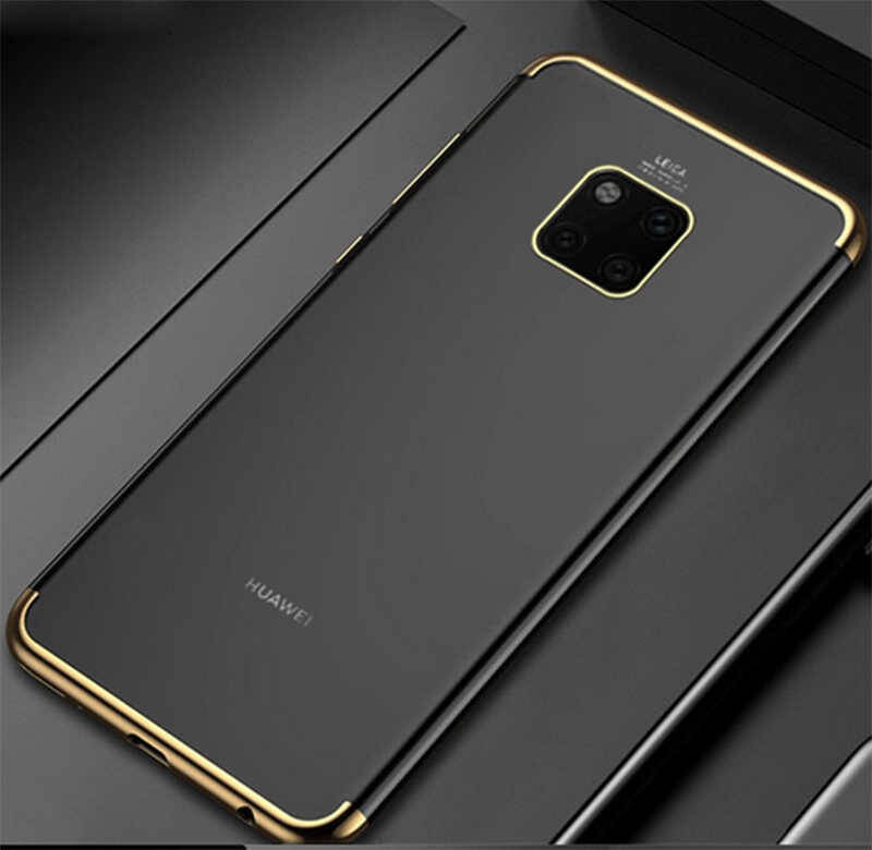 Huawei Mate 20 Pro Kılıf Zore Dört Köşeli Lazer Silikon Kapak - 5