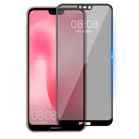 Huawei P20 Lite Zore New 5D Privacy Temperli Ekran Koruyucu - 1