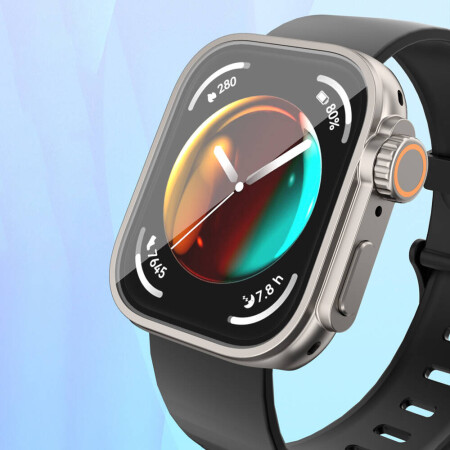 Huawei Watch Fit 3 to Apple Watch Ultra 49mm Kasa Dönüştürücü ve Ekran Koruyucu Zore Watch Gard 33 - 16