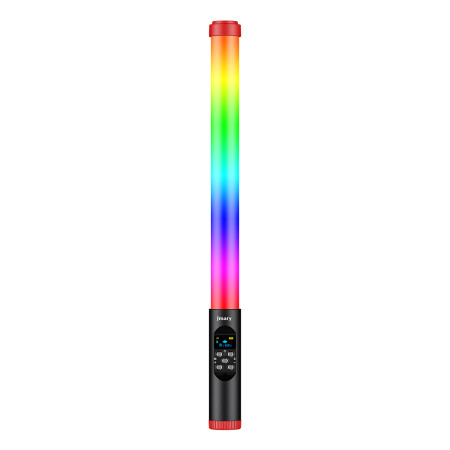 Jmary FM-128RGB OLED Ekran Göstergeli RGB Led Işıklı Su Geçirmez Aydınlatma Çubuğu - 1