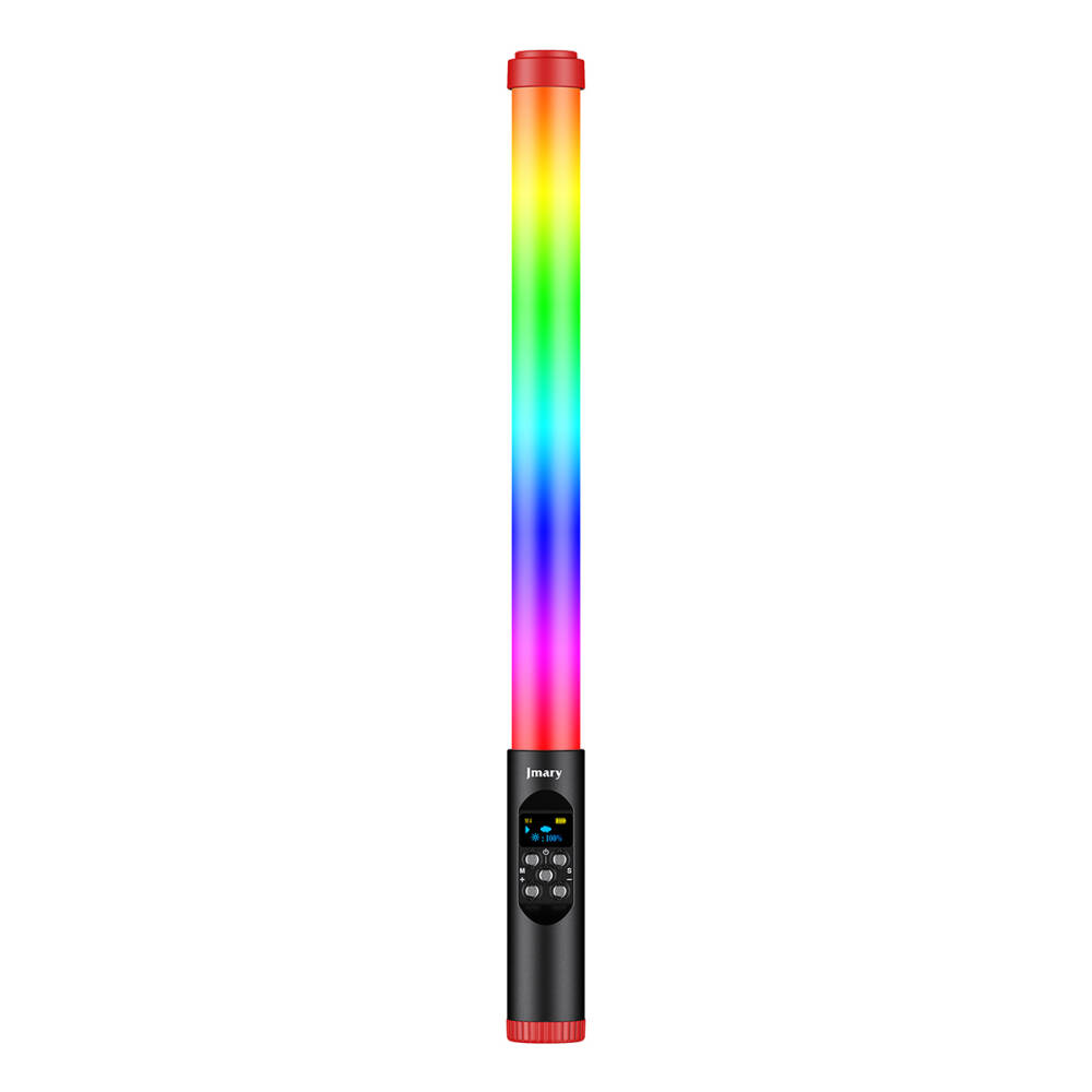 Jmary FM-128RGB OLED Ekran Göstergeli RGB Led Işıklı Su Geçirmez Aydınlatma Çubuğu - 1