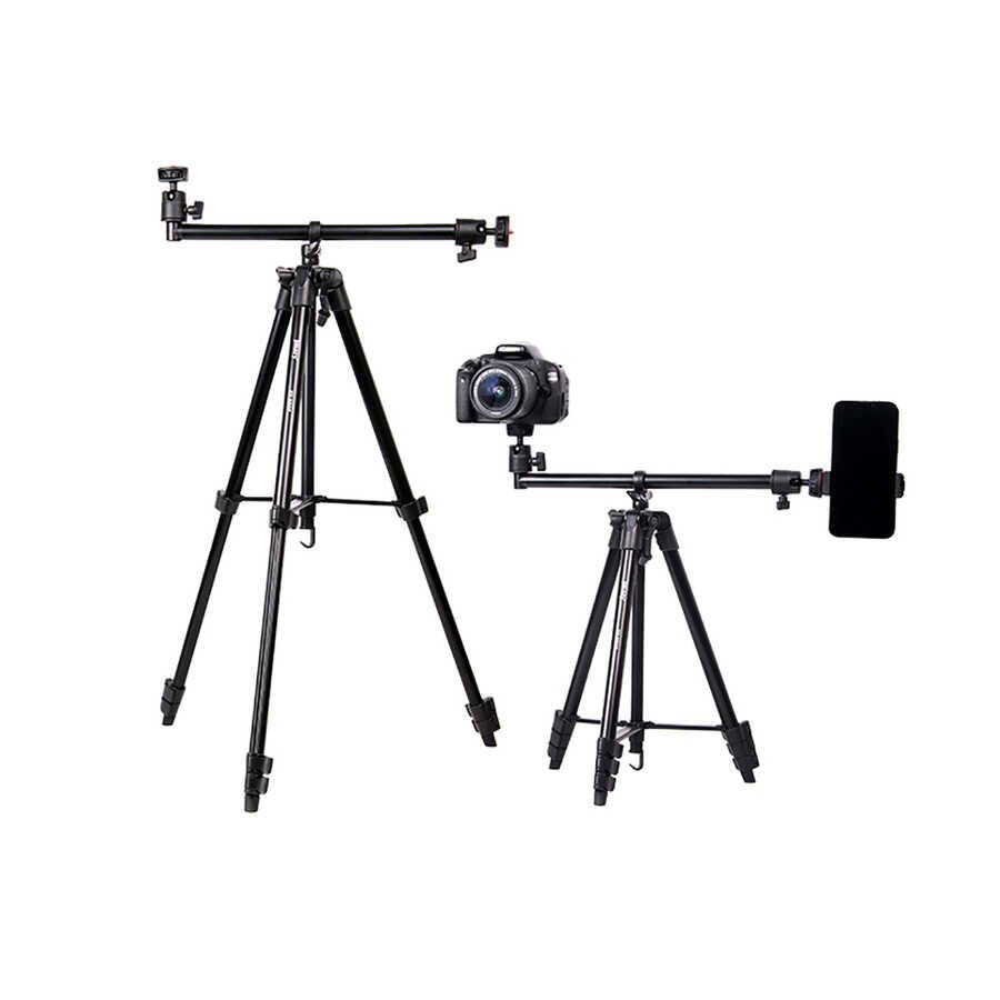 Jmary KP2207 Tripod 4 Farklı Yükseklik Ayarı 133 cm 360 Derece Dönebilen Başlık - 5