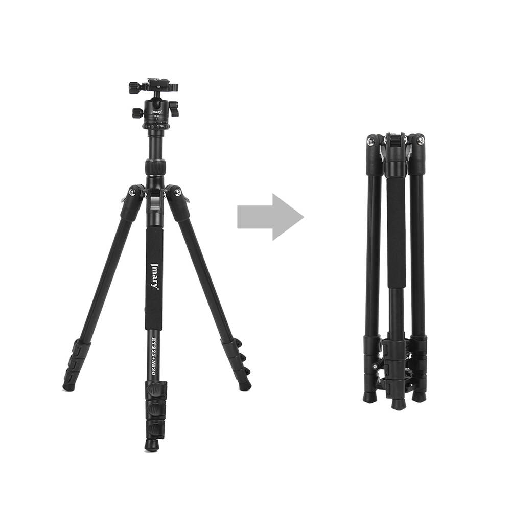 Jmary KT3255NB30 3 Kademeli 164.5cm Fonksiyonel Ayrılabilir Monopod Tasarım Başlıklı Tripod - 4