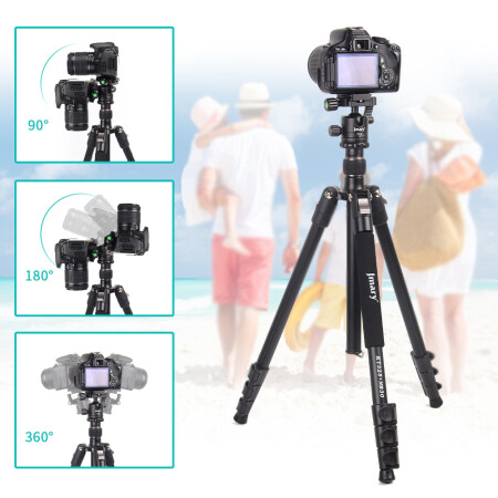 Jmary KT3255NB30 3 Kademeli 164.5cm Fonksiyonel Ayrılabilir Monopod Tasarım Başlıklı Tripod - 9