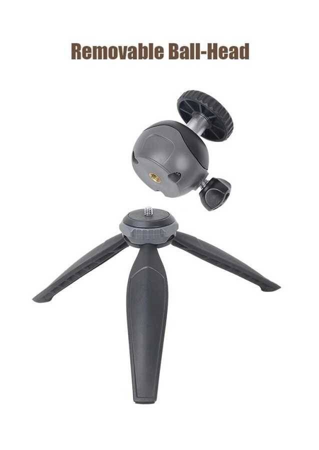 Jmary MT-20 Tripod 360 Derece Oynar Başlıklı Çok Yönlü Kısa Telefon Sabitleyici 16 cm - 7