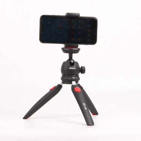 Jmary MT-35 Tripod 360 Derece Oynar Başlıklı Çok Yönlü Kısa Telefon Sabitleyici - 10