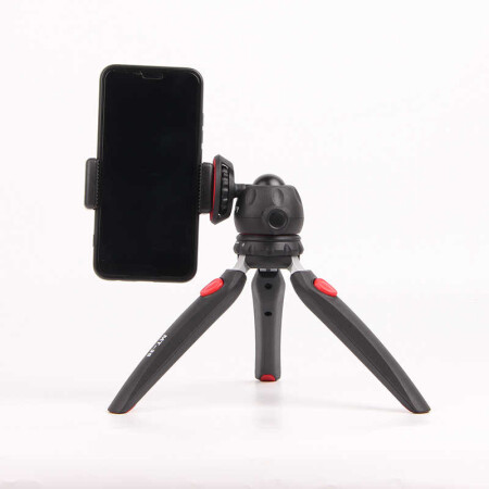 Jmary MT-35 Tripod 360 Derece Oynar Başlıklı Çok Yönlü Kısa Telefon Sabitleyici - 11