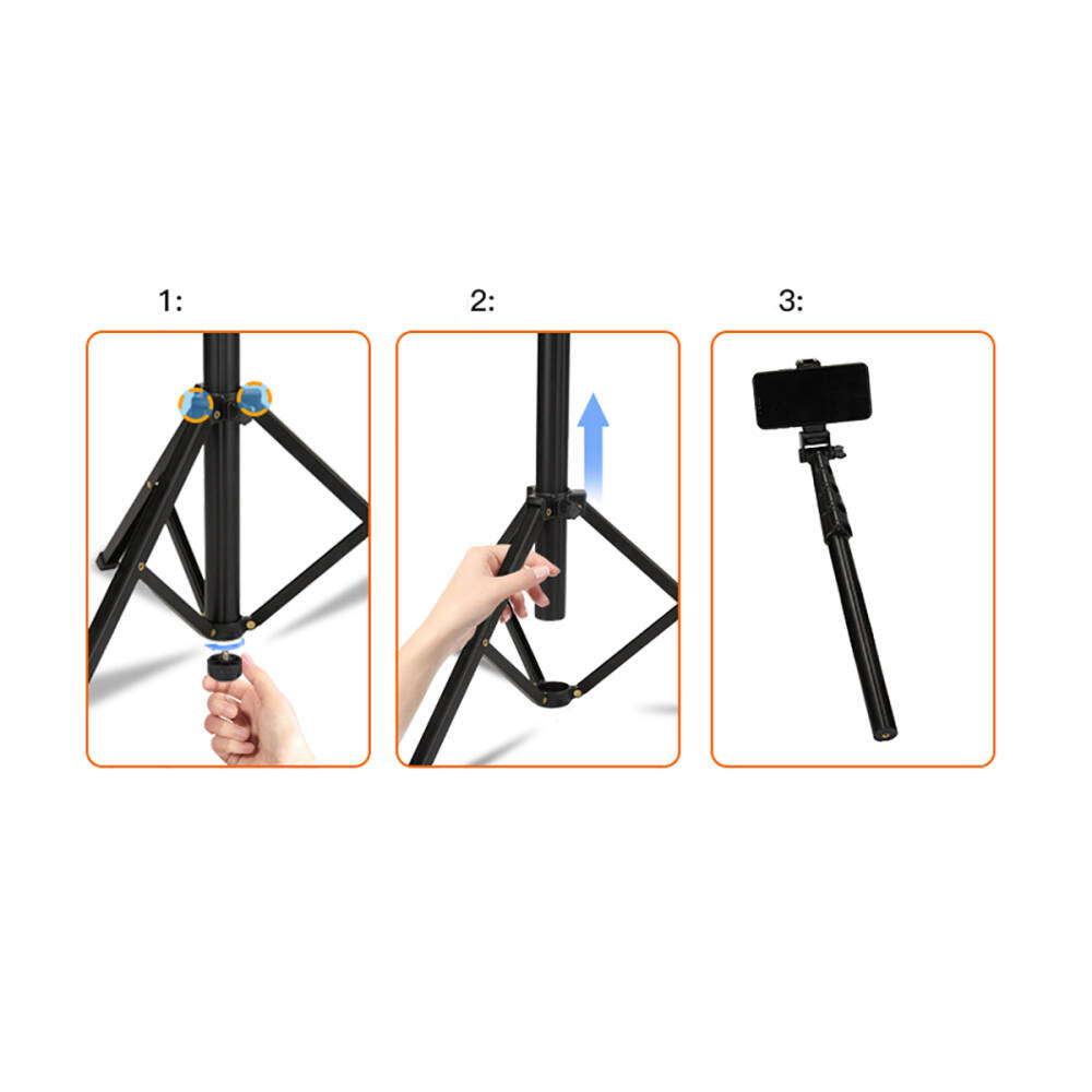 Jmary MT-39 5 Kademeli 153cm Fonksiyonel 2 in 1 Monopod 360 Derece Dönebilen Başlıklı Tripod - 5