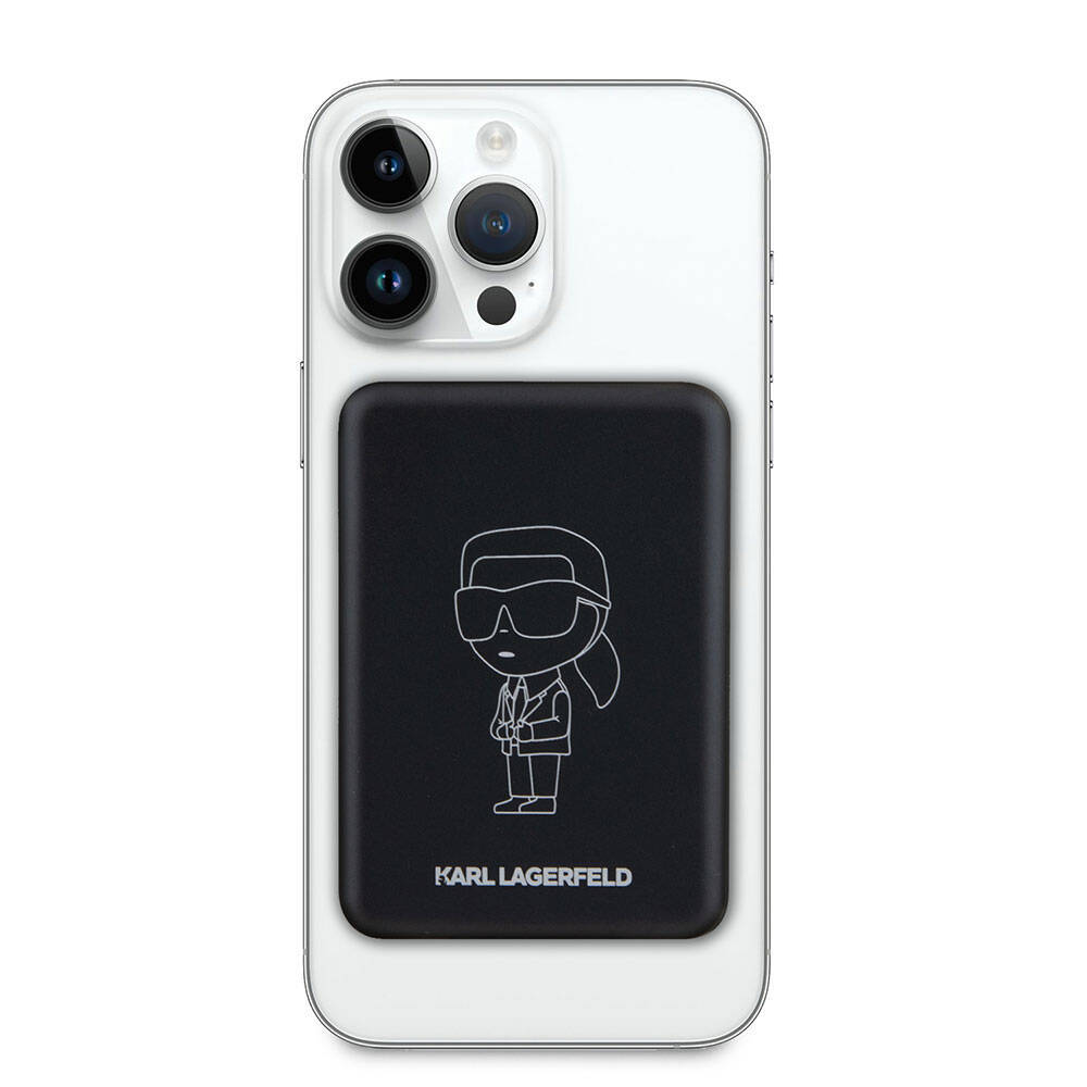 Karl Lagerfeld Led Işıklı Göstergeli Magsafe Magnetik Orjinal Lisanslı Powerbank 3000 Mah - 1