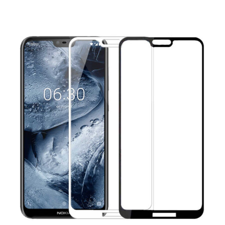 Nokia X6 Zore Kenarları Kırılmaya Dayanıklı Cam Ekran Koruyucu - 3