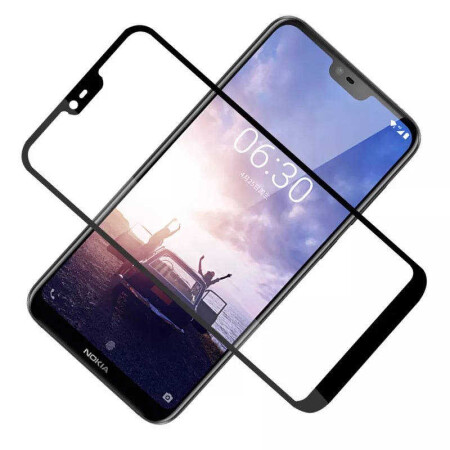 Nokia X6 Zore Kenarları Kırılmaya Dayanıklı Cam Ekran Koruyucu - 7