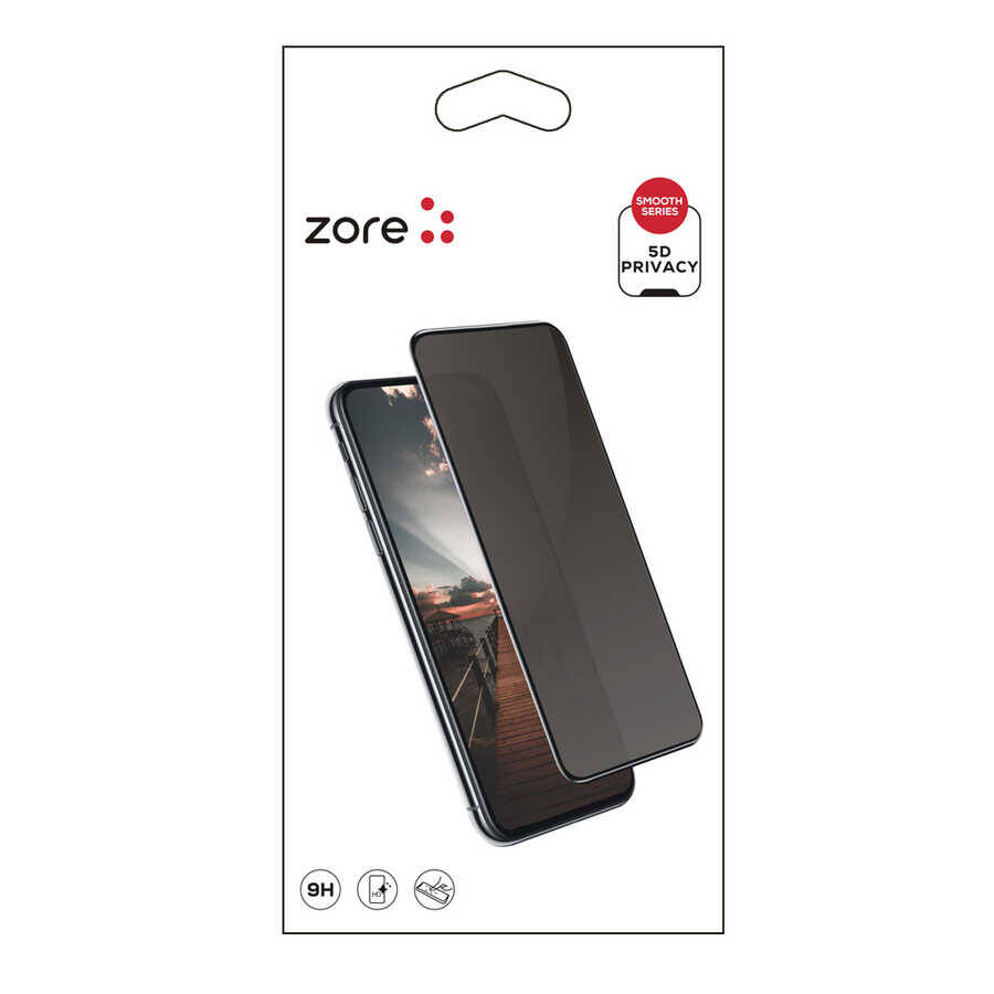 Oppo A5 2020 Zore New 5D Privacy Temperli Ekran Koruyucu - 2