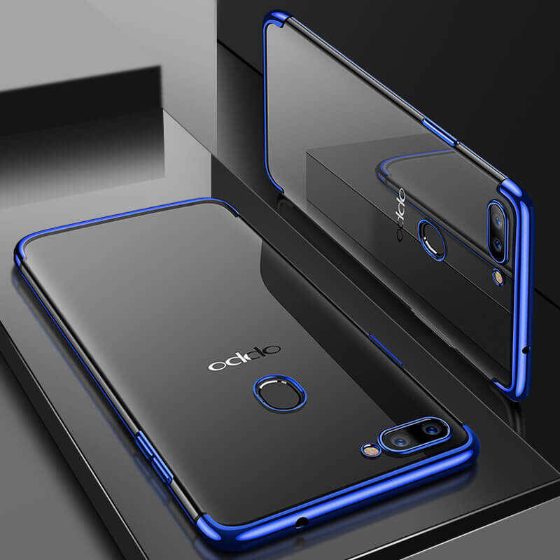 Oppo AX7 Kılıf Zore Dört Köşeli Lazer Silikon Kapak - 4