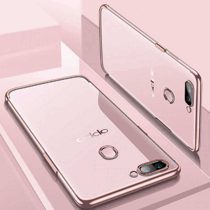 Oppo AX7 Kılıf Zore Dört Köşeli Lazer Silikon Kapak - 2