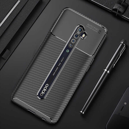 Oppo Reno 2 Kılıf Zore Negro Silikon Kapak - 3