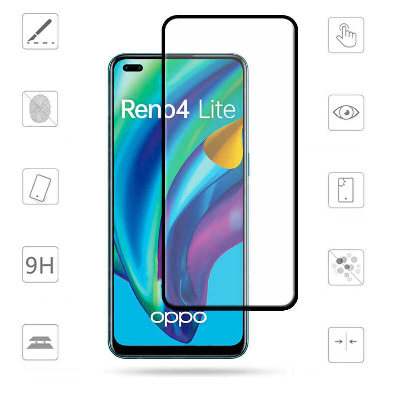 Oppo Reno 4 Lite Davin 5D Cam Ekran Koruyucu - 4