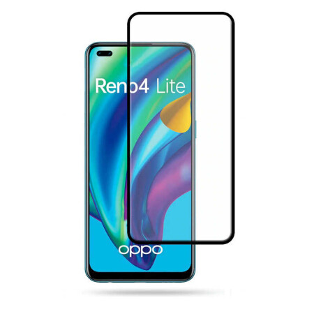 Oppo Reno 4 Lite Zore Kenarları Kırılmaya Dayanıklı Cam Ekran Koruyucu - 1