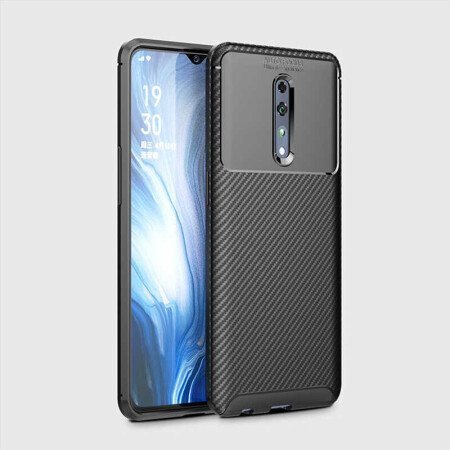 Oppo Reno Z Kılıf Zore Negro Silikon Kapak - 3