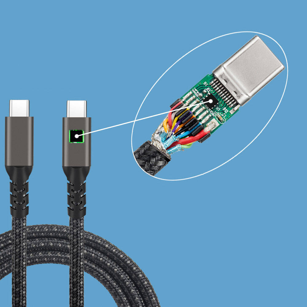 Qgeem 2.Jenerasyon Type-C to Type-C USB3.2 PD Data Kablosu 100W 20Gbps 4K60Hz 0.2 Metre - 39