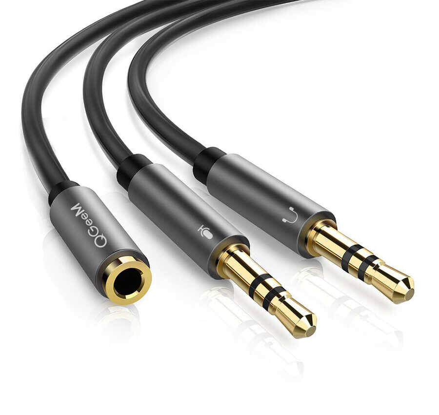 Qgeem QG-AU06 3.5mm Çoğaltıcı Audio Kablo - 2