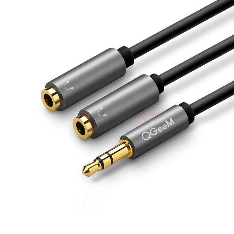 Qgeem QG-AU08 3.5mm Çoğaltıcı Audio Kablo - 2