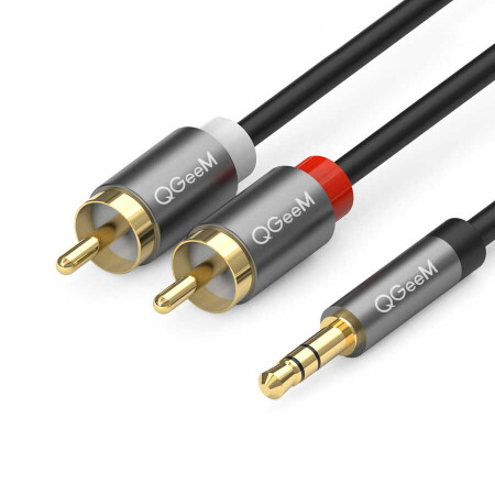 Qgeem QG-AU09 3.5mm To RCA Aux Audio Kablo 1.5M - 1