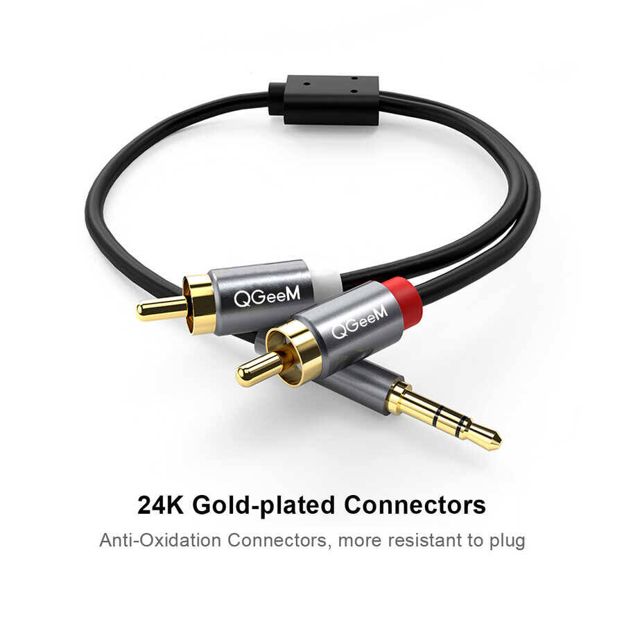 Qgeem QG-AU09 3.5mm To RCA Aux Audio Kablo 1.5M - 7