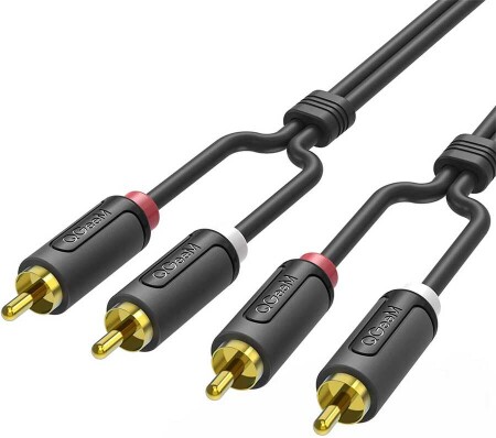 Qgeem QG-AU12 Dual RCA Aux Audio Kablo 1.83M - 2