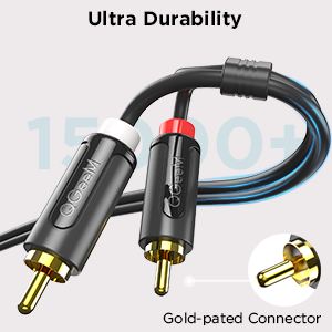 Qgeem QG-AU12 Dual RCA Aux Audio Kablo 1.83M - 14