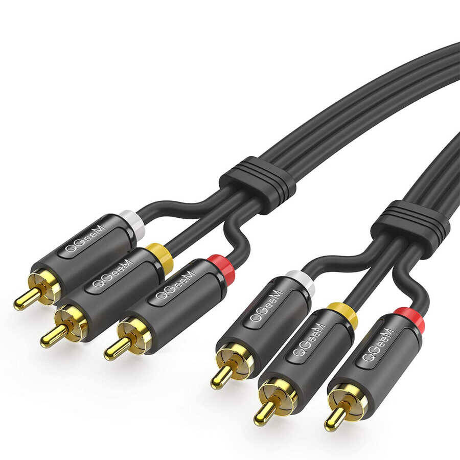 Qgeem QG-AU13 RCA Aux Audio Kablo 1.83M - 3