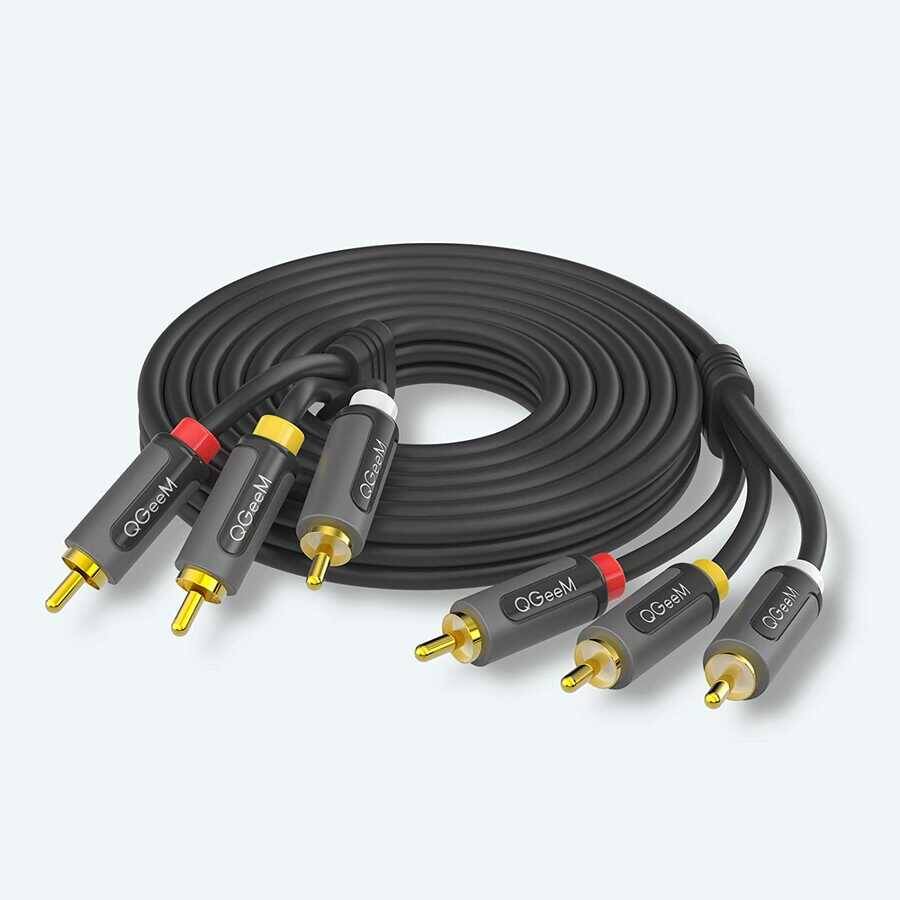 Qgeem QG-AU13 RCA Aux Audio Kablo 1.83M - 9