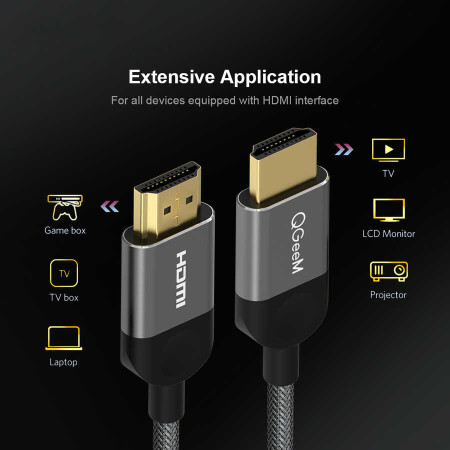 Qgeem QG-AV14 HDMI Kablo 0.5M - 4