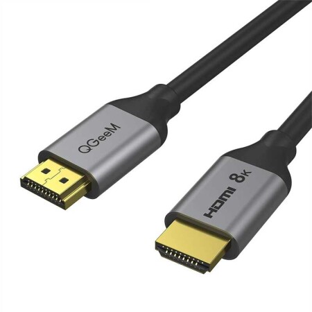 Qgeem QG-AV17 Görüntü ve Ses Aktarıcı HDMI Kablo 2.1 Versiyon 8K HD Kalite 48Gbps 0.91 metre - 2