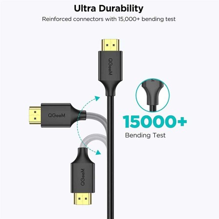 Qgeem QG-AV19 Micro HDMI To Micro Usb Kablo 1.83M - 7