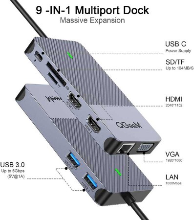 Qgeem QG-D3908 Usb Hub - 4