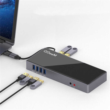 Qgeem QG-D6901 Type-C Usb Hub - 4