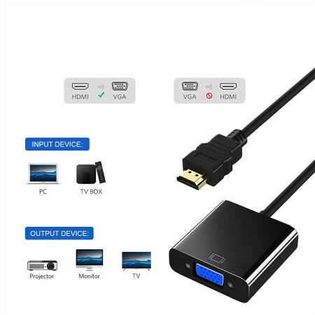 Qgeem QG-HD08 HDMI To VGA Dönüştürücü - 11