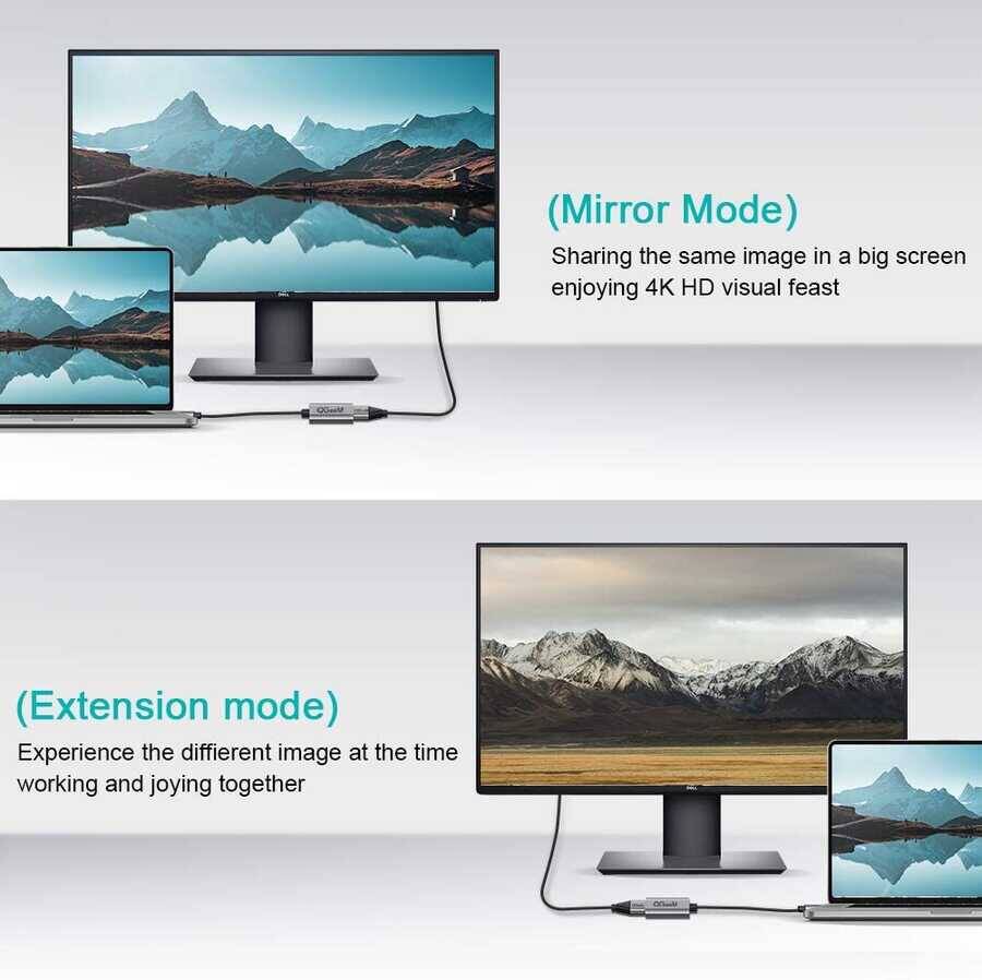 Qgeem QG-HD09 Mini Display Port To HDMI To Dönüştürücü - 4