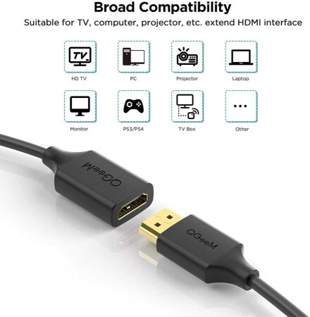 Qgeem QG-HD19 HDMI Kablo 0.91M - 6