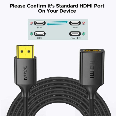 Qgeem QG-HD19 HDMI Kablo 0.91M - 7