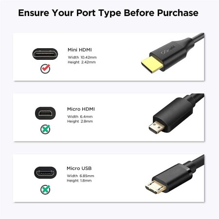 Qgeem QG-HD20 Mini HDMI Kablo - 3