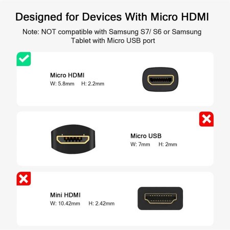 Qgeem QG-HD21 Micro HDMI Kablo - 3