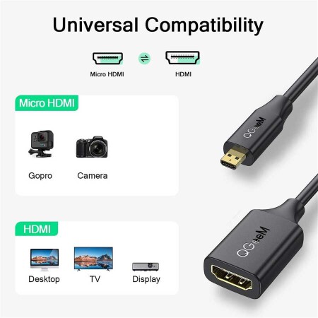 Qgeem QG-HD21 Micro HDMI Kablo - 4