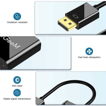 Qgeem QG-HD24 DVI To Display Port Dönüştürücü - 8