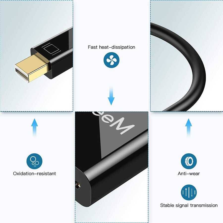 Qgeem QG-HD27 DVI To Mini Display Port Dönüştürücü - 8