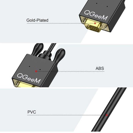 Qgeem QG-HD29 VGA To Mini Display Port Kablo - 8