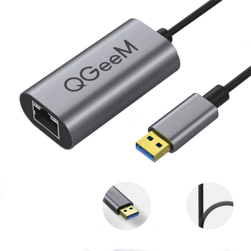 Qgeem QG-UA05 Usb To RJ45 Dönüştürücü - 3