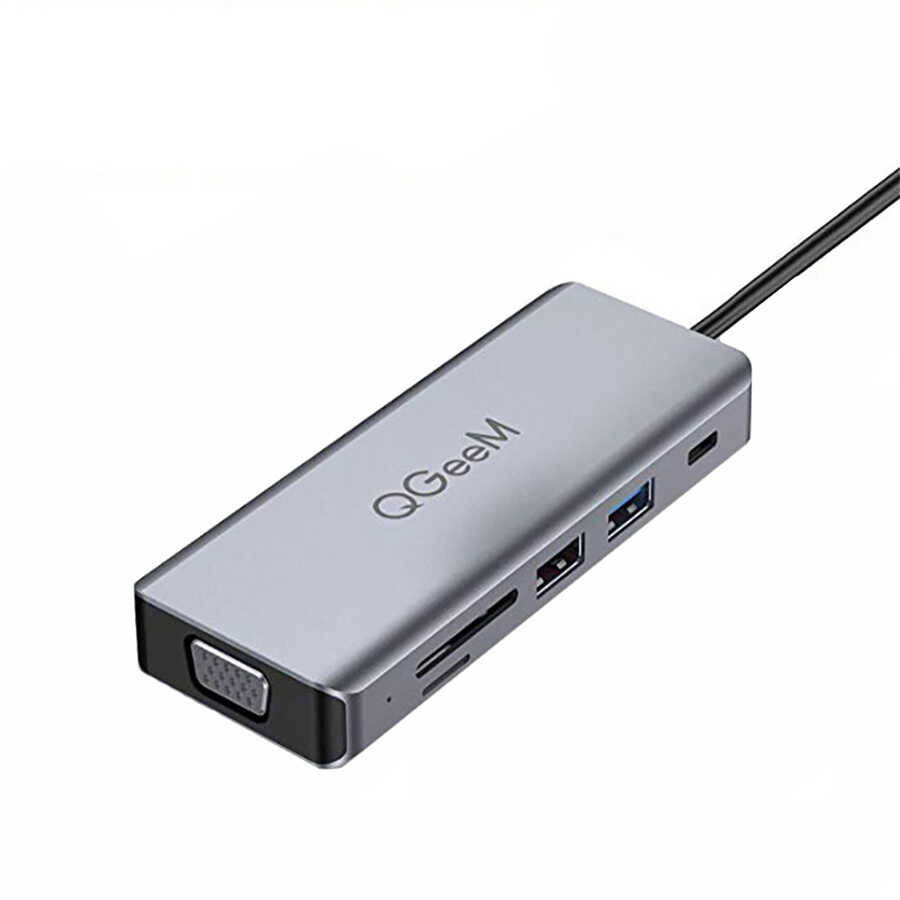 Qgeem QG-UH09 9 in 1 Usb Hub - 1