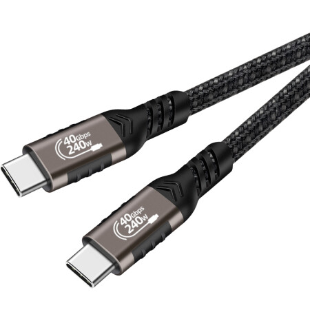 Qgeem QG01 Type-C to Type-C USB4 PD Data Kablosu 240W 40Gbps 8K60Hz 0.2 Metre - 50