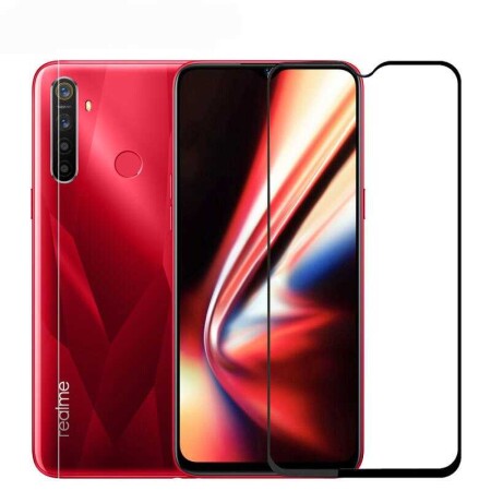 Realme 5İ Zore Kenarları Kırılmaya Dayanıklı Cam Ekran Koruyucu - 2